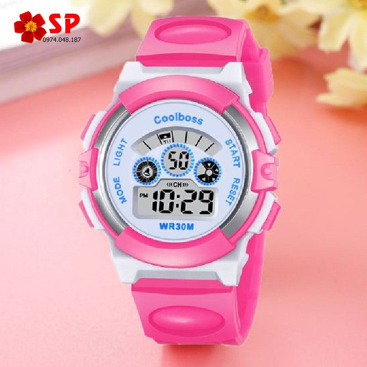 ĐỒNG HỒ TRẺ EM - ĐỒNG HỒ BÉ TRAI BÉ GÁI COOBOS 0916- ĐÈN LED 7 MÀU NHIỀU CHỨC NĂNG - CÓ SỈ SLL | BigBuy360 - bigbuy360.vn