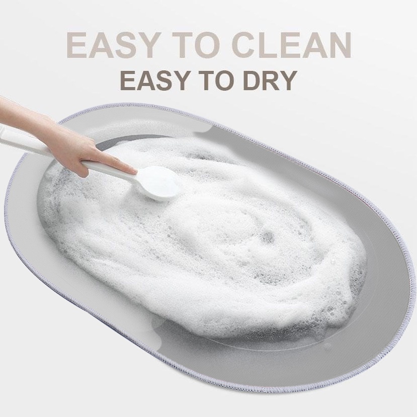 Thảm lót cửa chùi chân thấm hút nước tốt nhanh khô và chống trượt tiện lợi