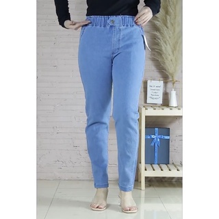 Quần bò nữ nữ chất demin lưng cao tôn dáng, giữ form QS44
