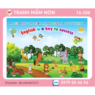 Decal trang trí - phòng tiếng anh ta-008