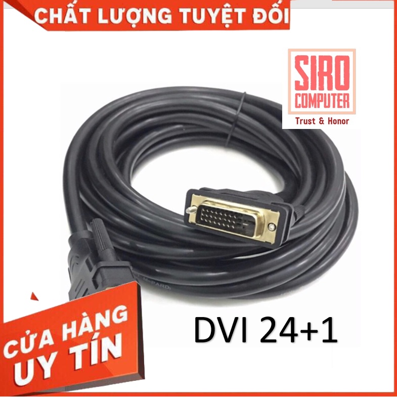 Cáp DVI ra DVI 1,5M - Dây DVI 2 đầu - hàng nhập khẩu