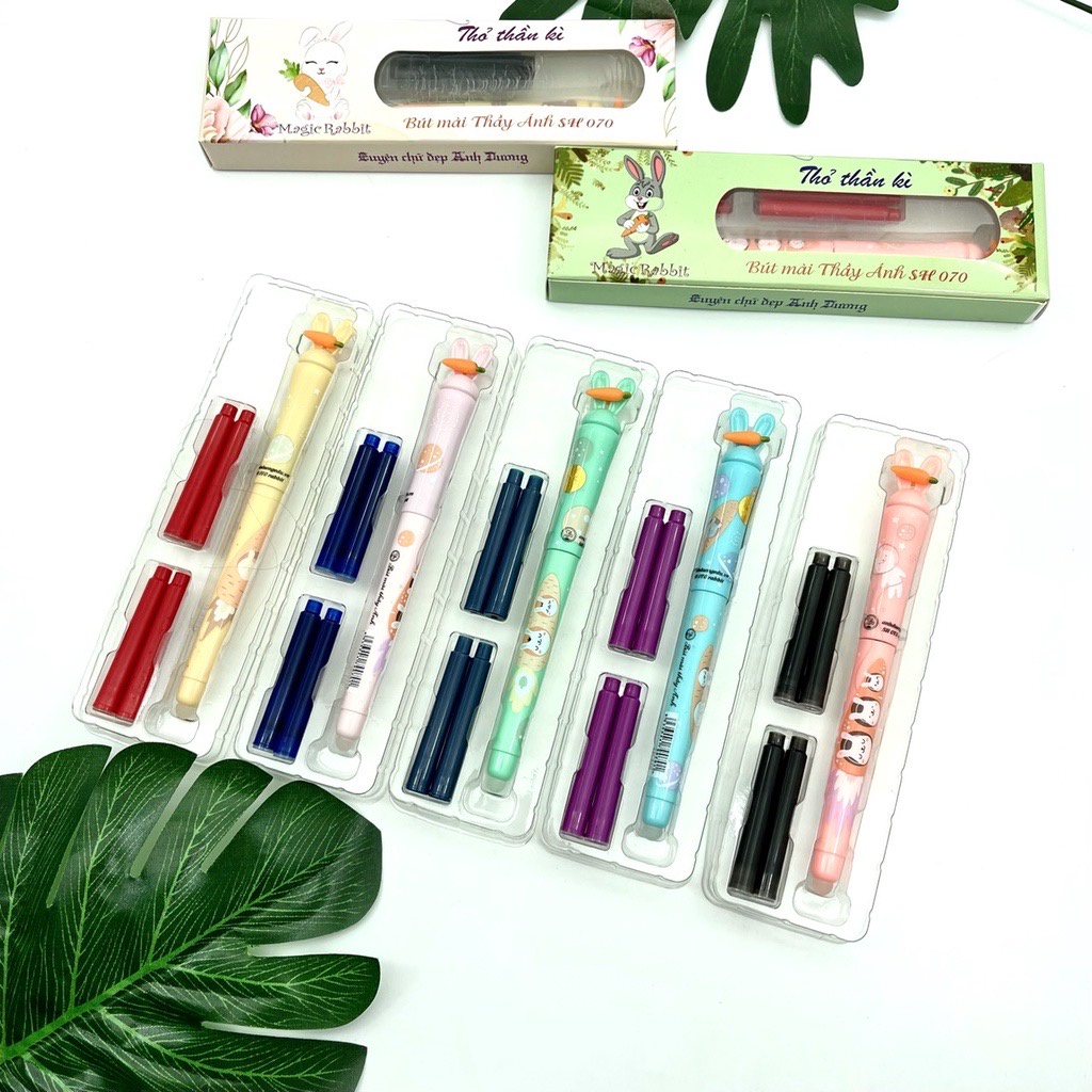 Bút máy SH070 hình thỏ_Bút mài Thầy Ánh_Ngòi êm, trơn