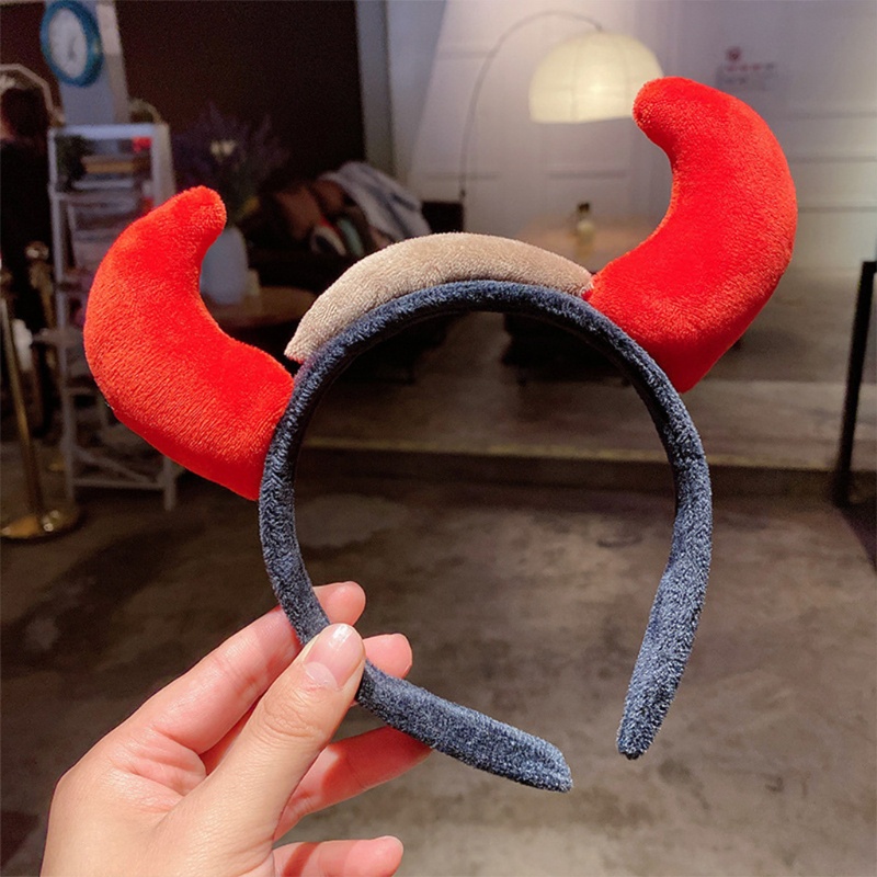 Băng Đô Hình Bò Sữa Hoạt Hình Trung Quốc Vui Nhộn Trang Trí Tiệc