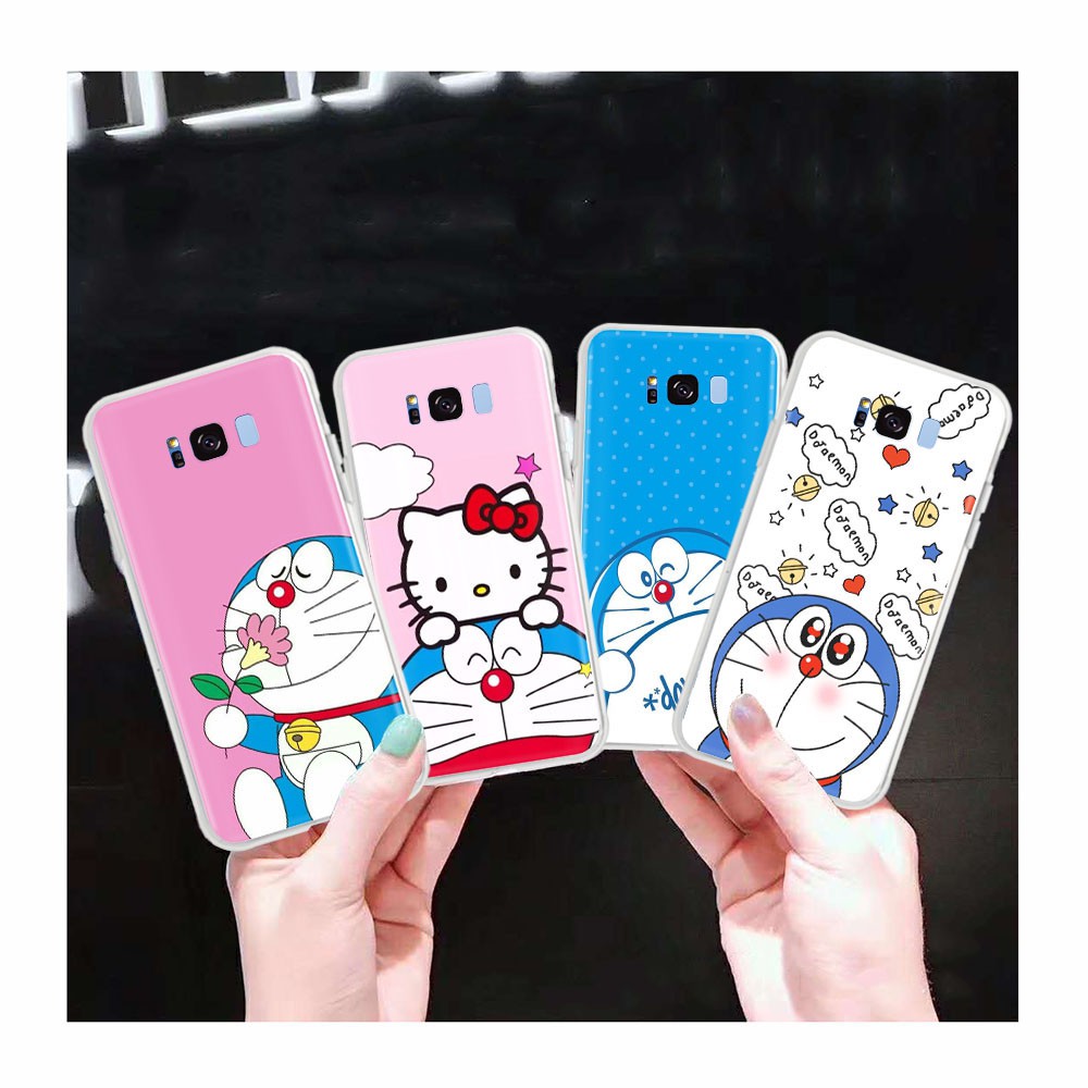 Ốp Điện Thoại Trong Suốt In Hình Doraemon Cho Motorola Moto E6 E4 E5 Play E7 Plus E6S 2020 At36