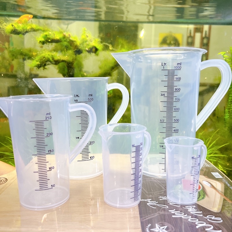 Ca đong nhựa chia vạch Việt Nam - Ly đong định lượng pha chế 50ml - 1000ml