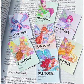 [Decosticker - Set 7 miếng hình dán sticker trang trí Pantone Winx Club] PHÉP THUẬT WINX - ENCHANTIX🧚🏼‍♀️