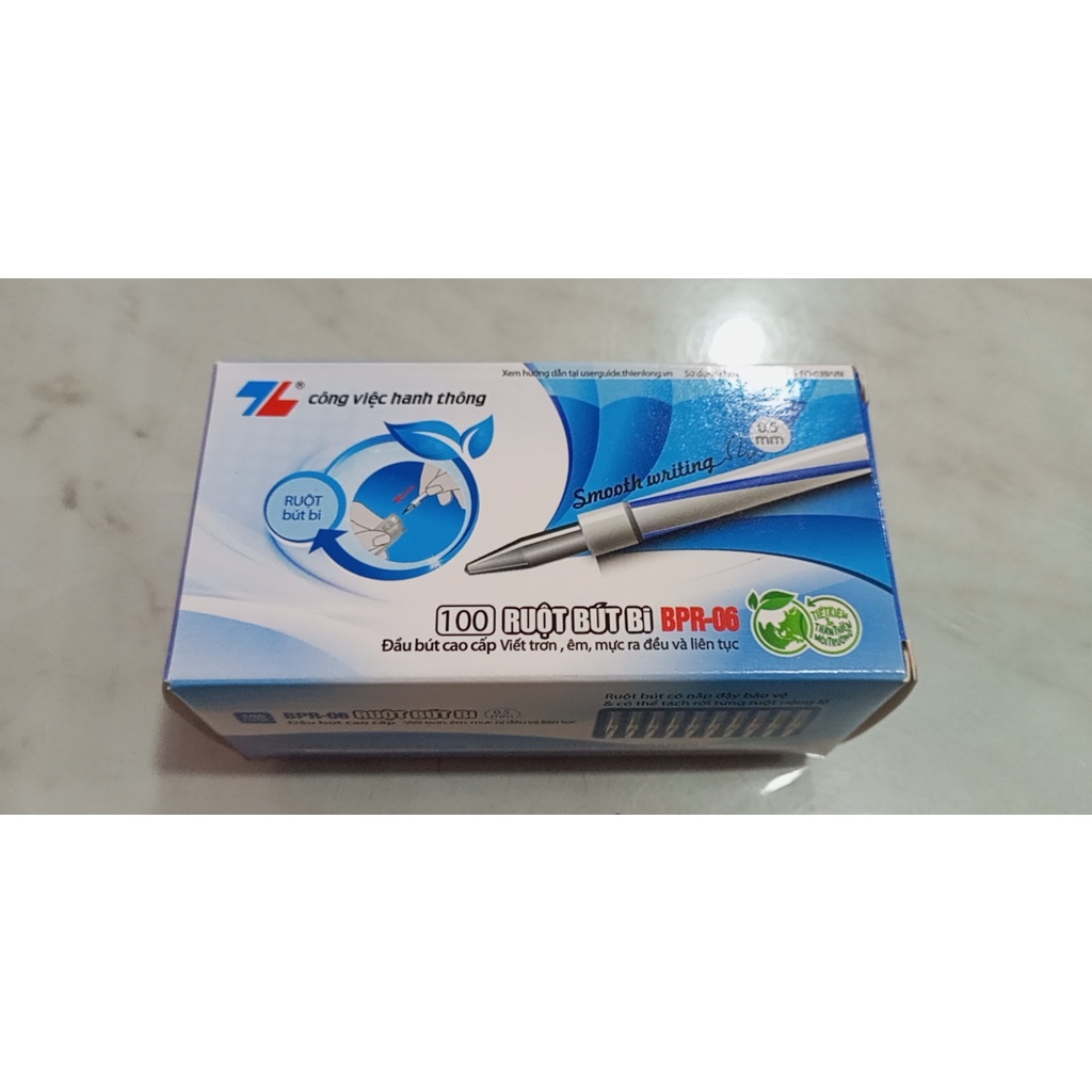 Ruột bút bi Thiên Long BPR-06 kẻ sọc ngòi 0.5mm - Viết trơn, êm, mực ra đều và liên tục - 1 cái