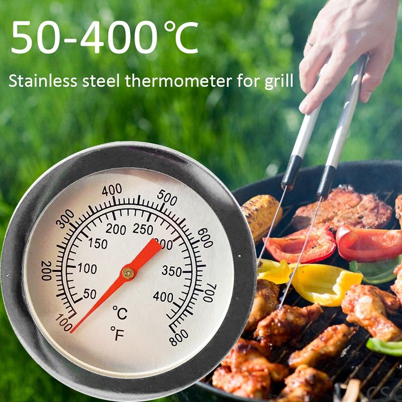 Nhiệt Kế Đo Nhiệt Độ Than Củi Cho Lò Nướng Bbq