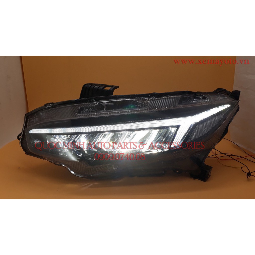 Đèn pha cho Honda Civic 2017-2019 mẫu có chức năng Welcome Light