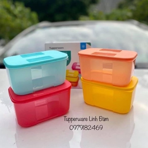 [Mã SKAMLTS7 giảm 10% đơn 150K] TupperwareFreeshipBộ 4 hộp trữ đông freezermate rainbow