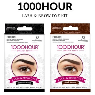 Thuốc Nhuộm Lông Mày Và Mi 1000 Hour Eyelash & Brow Dye Kit 3 Màu Đen - Nâu - Nâu Đen