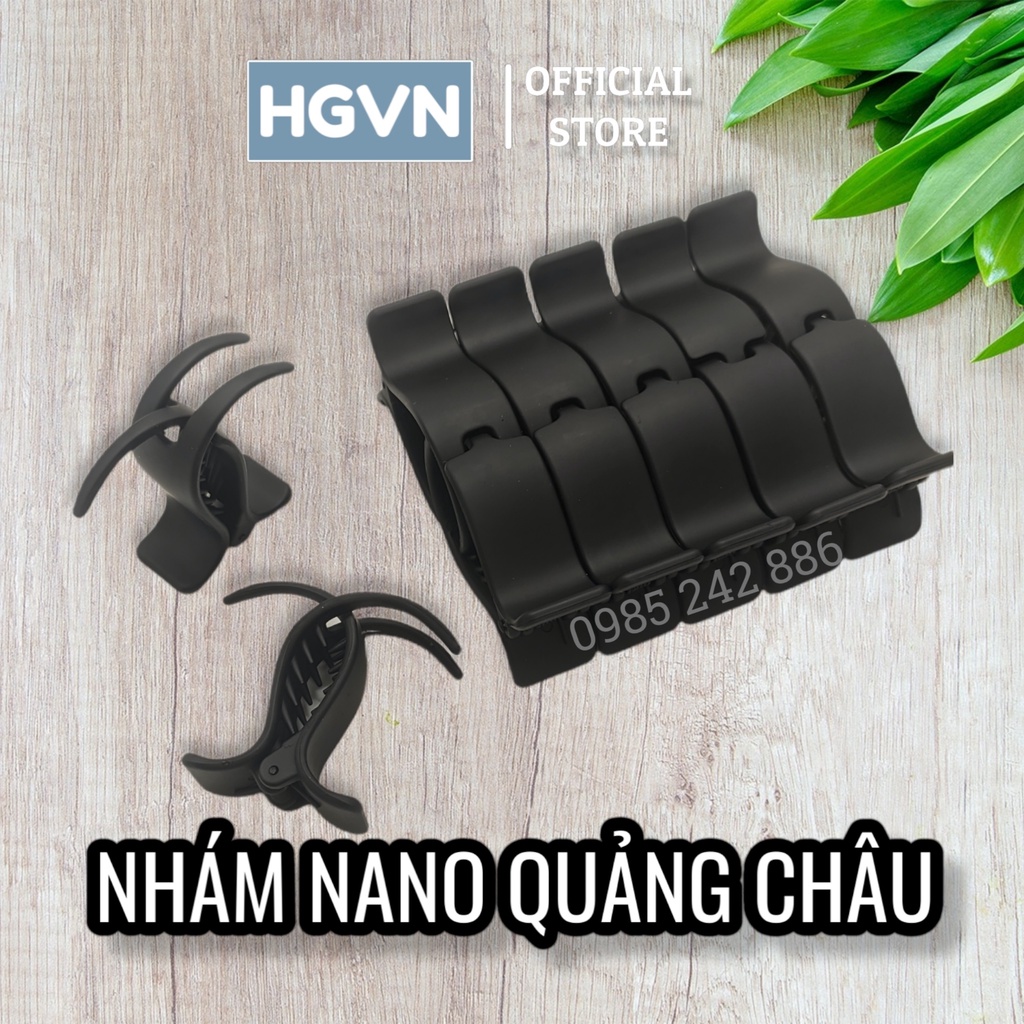 Kẹp Càng Cua HGVN Kẹp Tóc Càng Cua Đen Nhám NANO Hàng Quảng Châu