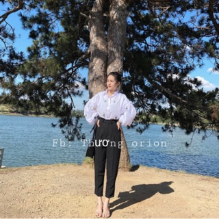 Quần baggy nút ảnh chụp thật
