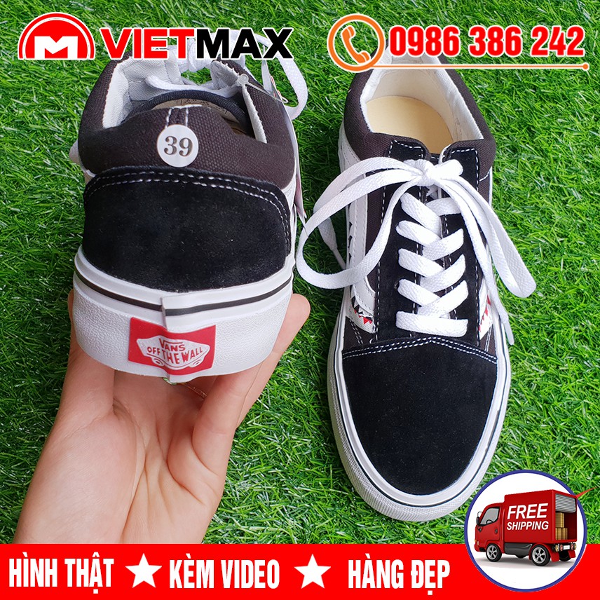 🔥 [NHUNG + DA LỘN] Giày Thể Thao Cá Mập Đen Trắng Hàng Sale | BigBuy360 - bigbuy360.vn