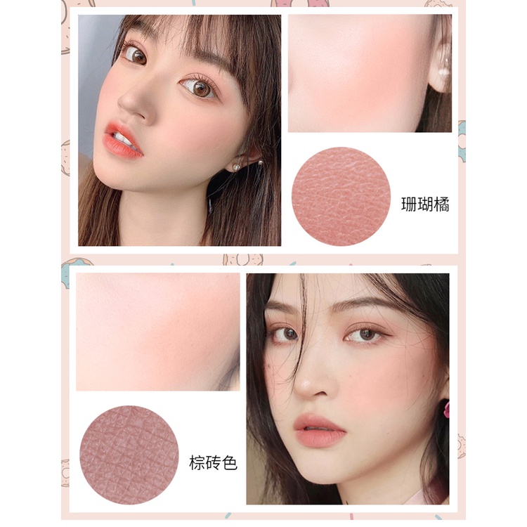 BẢNG PHẤN MÁ  Và Tạo Khối 4 Ô KISS BEAUTY BLUSH KIT