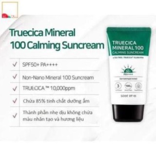 Kem chống nắng some by mi truecica mineral 100 calming suncream 50ml..