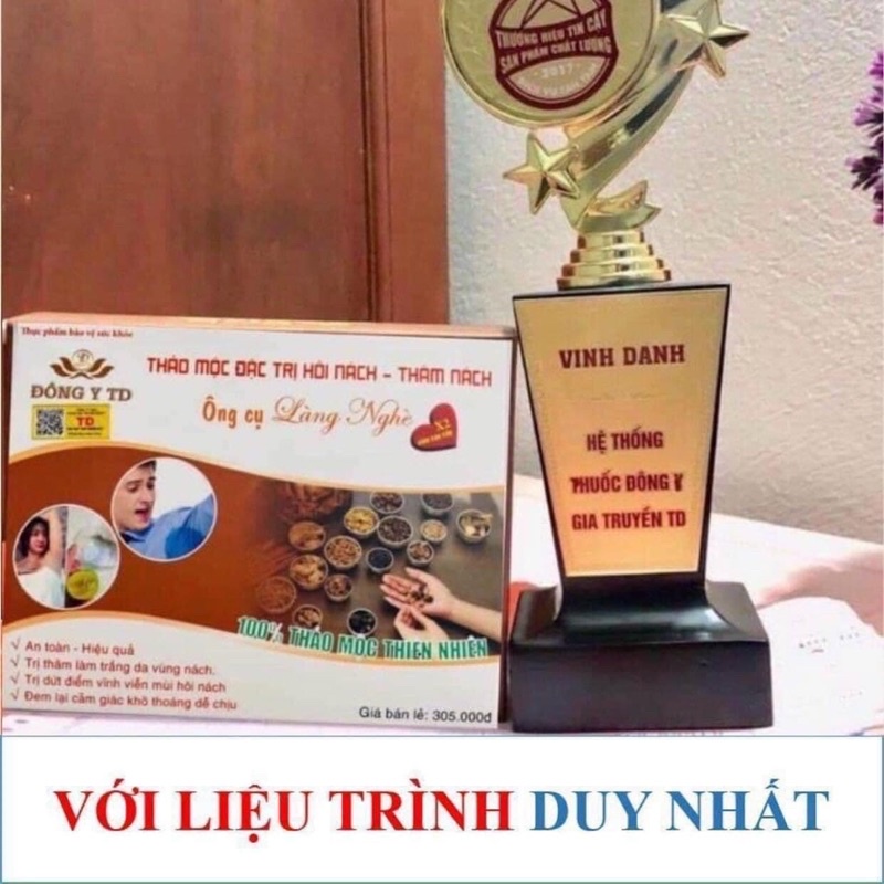 Hôi nách, thâm nách ông cụ Làng Nghè( 1 liệu trình)