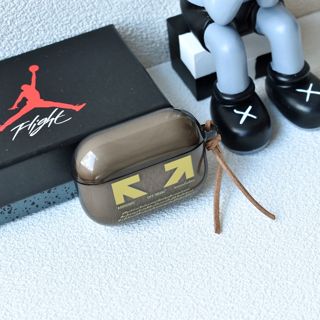 Vỏ Bảo Vệ Hộp Sạc Tai Nghe compatible AirPods 2/ Pro/ compatible AirPods 2/ Pro Off2021 3Gen Thời Trang