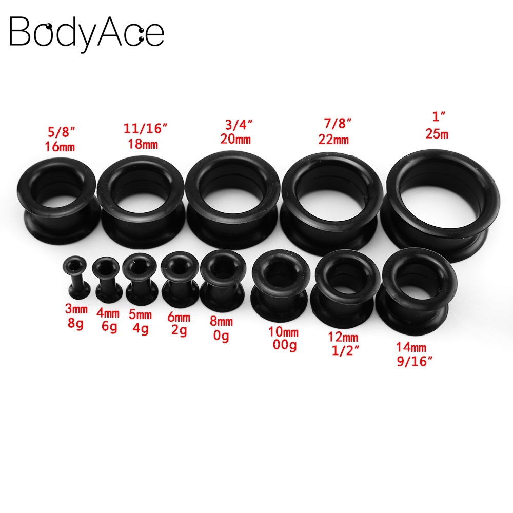Khuyên nong tai silicone 4-12mm