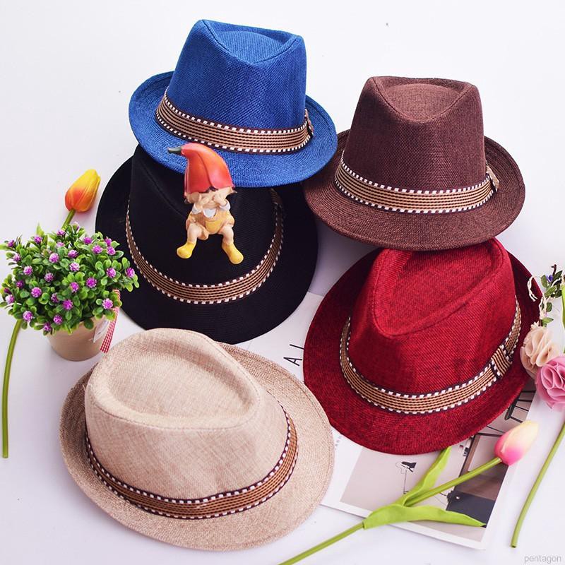 Nón vành chống nắng phong cách Anh cho bé