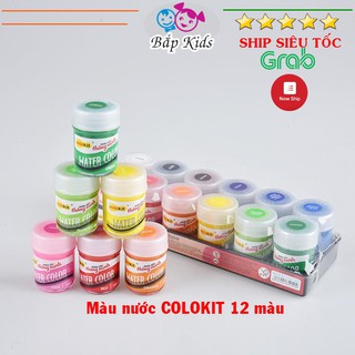 Màu nước Colokit WACO 05 cho bé từ 3 tuổi tô màu mỹ thuật độ phủ tốt, bền màu 15ml/lọ màu tươi sáng chuẩn Châu Âu