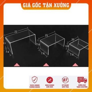[Mica Việt Nam] Bộ Kệ Mica 3 tầng rời -  kích thước Lớn - Trưng Bày Sản phẩm - đồ sưu tầm mô hình [Giảm Giá Xả Kho]