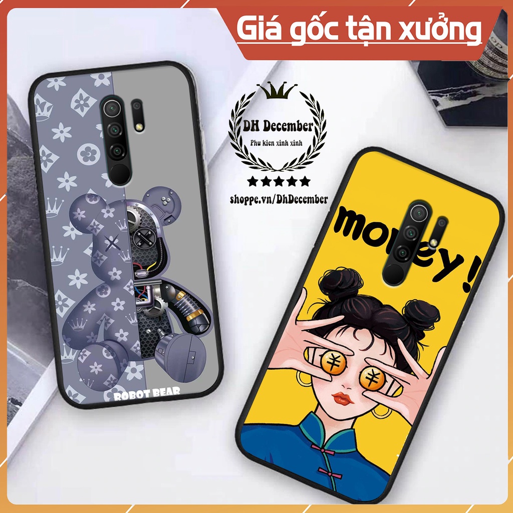 Ốp lưng Xiaomi REDMI 9 in hình 3D lucky, gấu Brick xinh xắn - KHÔNG NÊN BỎ LỠ