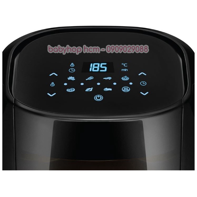 Nồi chiên không dầu Locknlock Visible Digital Air Fryer EJF282BLK 6.2L màu đen - BABYHOPSG