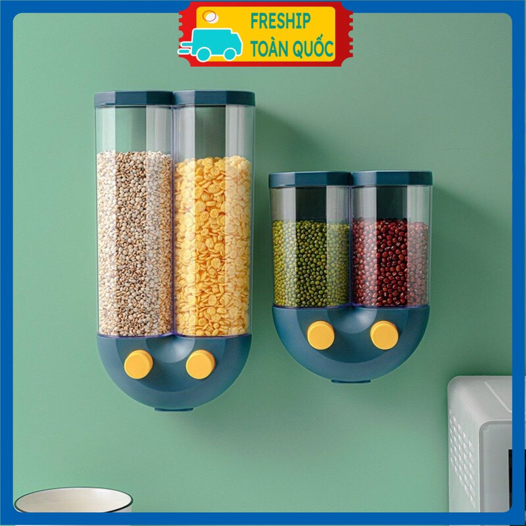 Hộp đựng thực phẩm [PVN39427] Hộp bảo quản thực phẩm nhà bếp treo tường Hộp nhựa trong suốt đựng ngũ cốc .