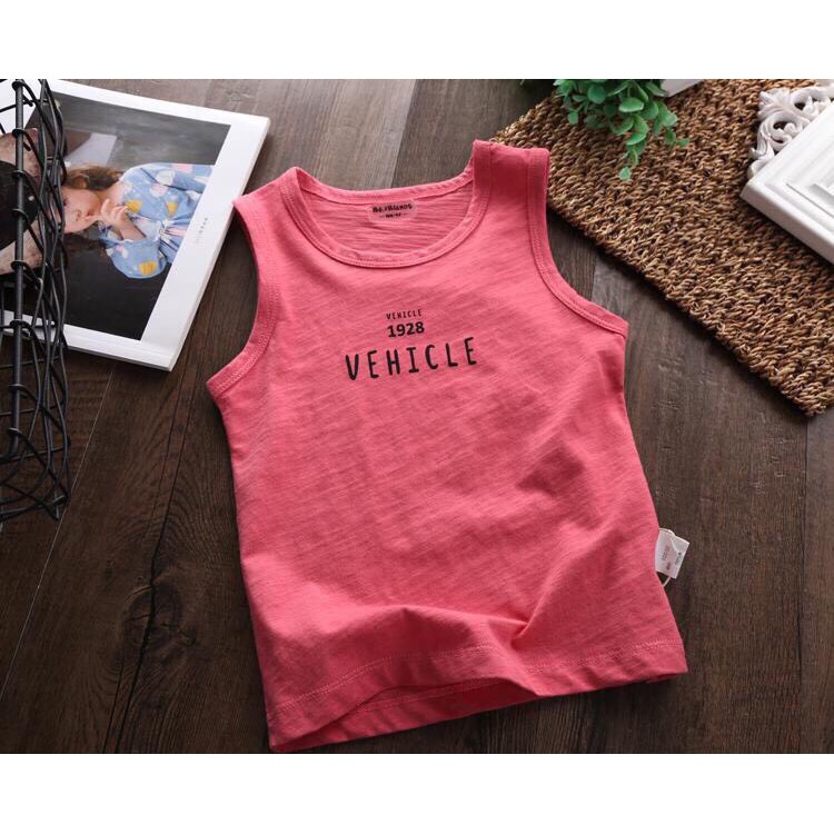 Áo ba lỗ bé trai Basic size 1-15 tuổi chính hãng Petit thun cotton xược cao cấp