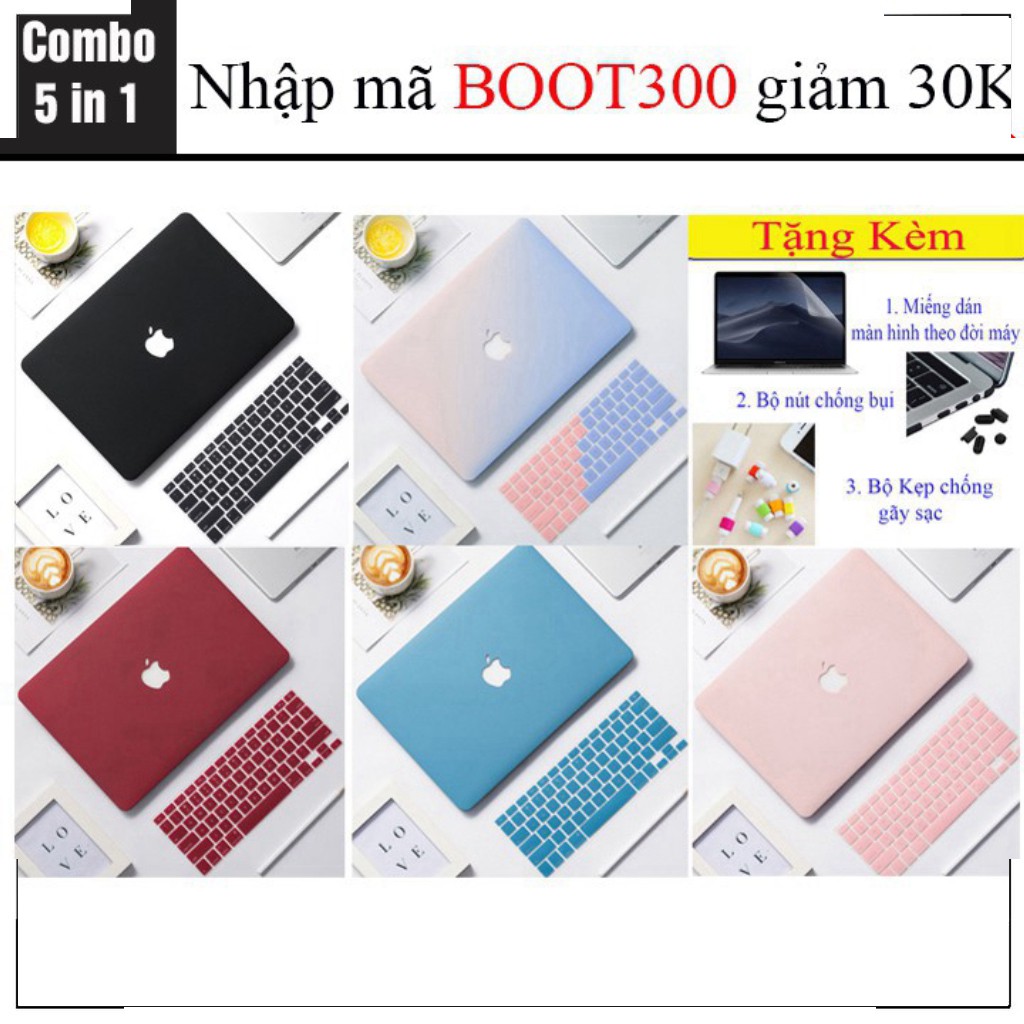 COMBO Case, Ốp Macbook Air 13" 2020,Pro 13" 2020 Kèm Phủ Phím Cùng Màu - HOT TREND 2021 | BigBuy360 - bigbuy360.vn