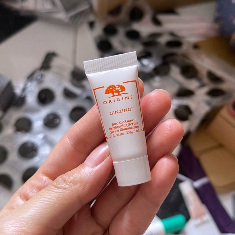 Serum làm sáng da ORIGINS Ginzing Into The Glow 5ml