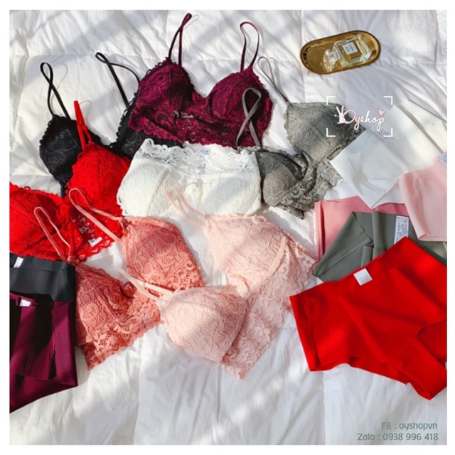 OS018 Sale Xả - Áo Bralette Oysho Không Gọng Có Mút Kèm Quần Không Đường Viền Cùng Màu | BigBuy360 - bigbuy360.vn