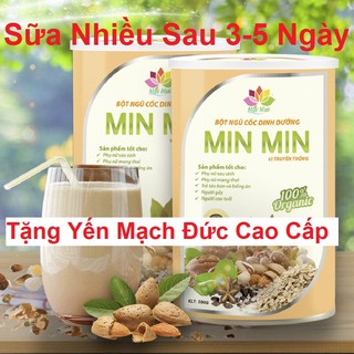 Ngũ Cốc Lợi Sữa MinMin 💝FREESHIP💝 Bột Ngũ Cốc Min Min Nhiều Sữa Cho Mẹ Mới Sinh Bà Bầu Không Tăng Cân 500gr-1Kg HCM