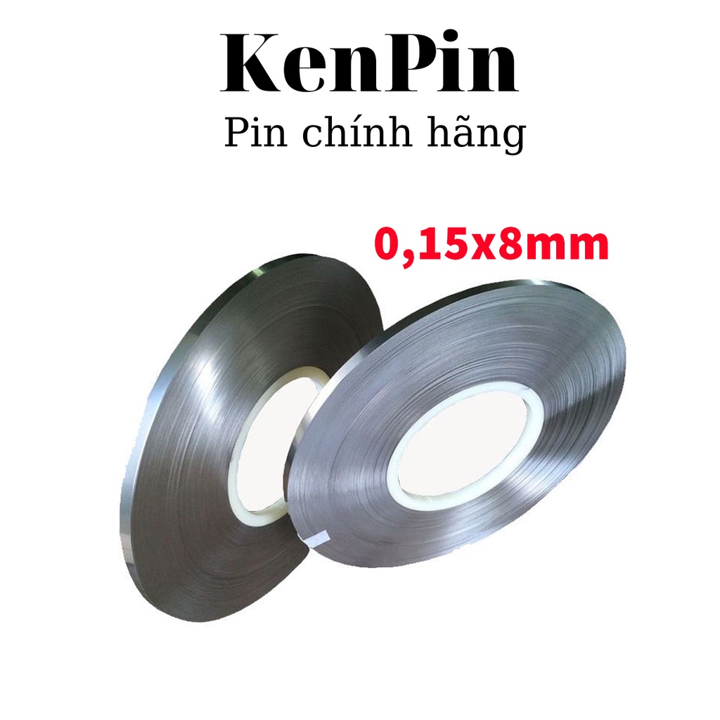 Kẽm hàn cell pin kẽm đôi 0.15 kẽm đơn 0.2x8mm 0.15x8mm 1 mét loại 1 KĐ02