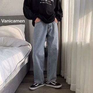 Quần baggy ống rộng - Quần jean nam jean trơn basic dễ phối đồ BG02 VANICAMEN