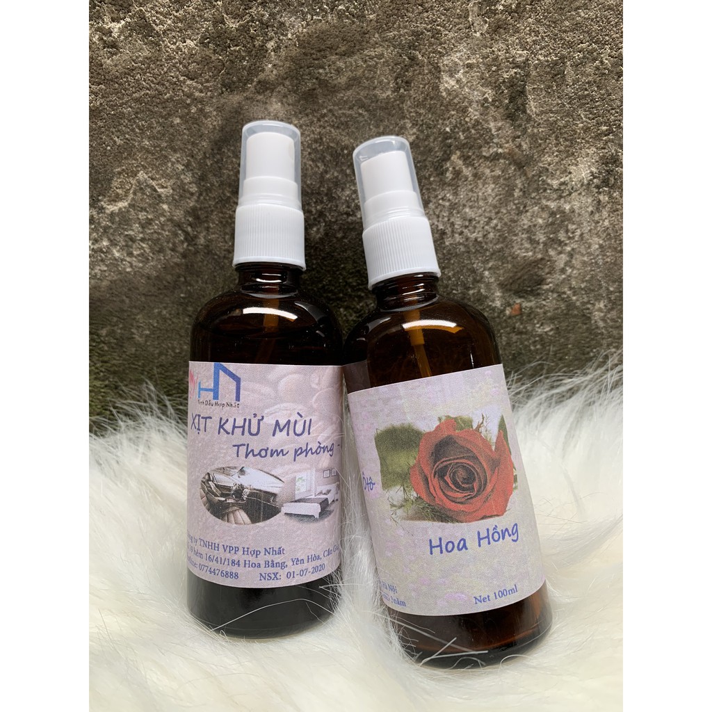 Tinh dầu xịt phòng , xe hơi hương tự chọn - Lọ 100ml
