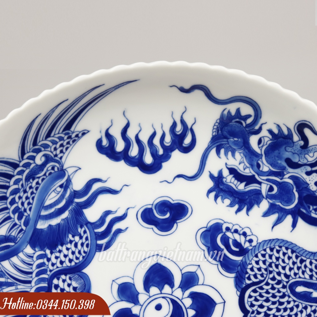 Đĩa bày ngũ quả/ Mâm bồng Gốm sứ Bát Tràng