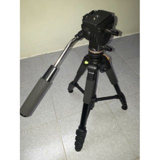 Chân máy ảnh Tripod Q202 - Chiều cao khủng 1m6 - Tặng kẹp điện thoại