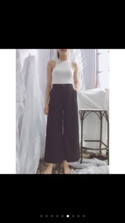 Quần culottes nữ ống rộng bigsize D90