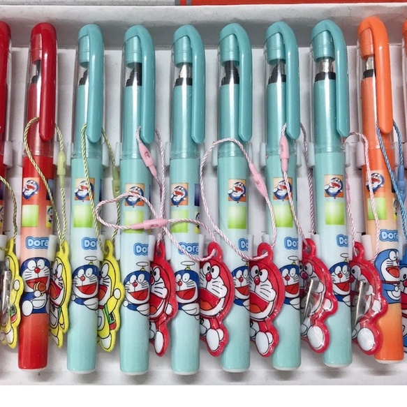 BÚT MÁY/ BÚT MỰC ĐIỂM 10 HÌNH DORAEMON LUYỆN VIẾT CHỮ ĐẸP 1702