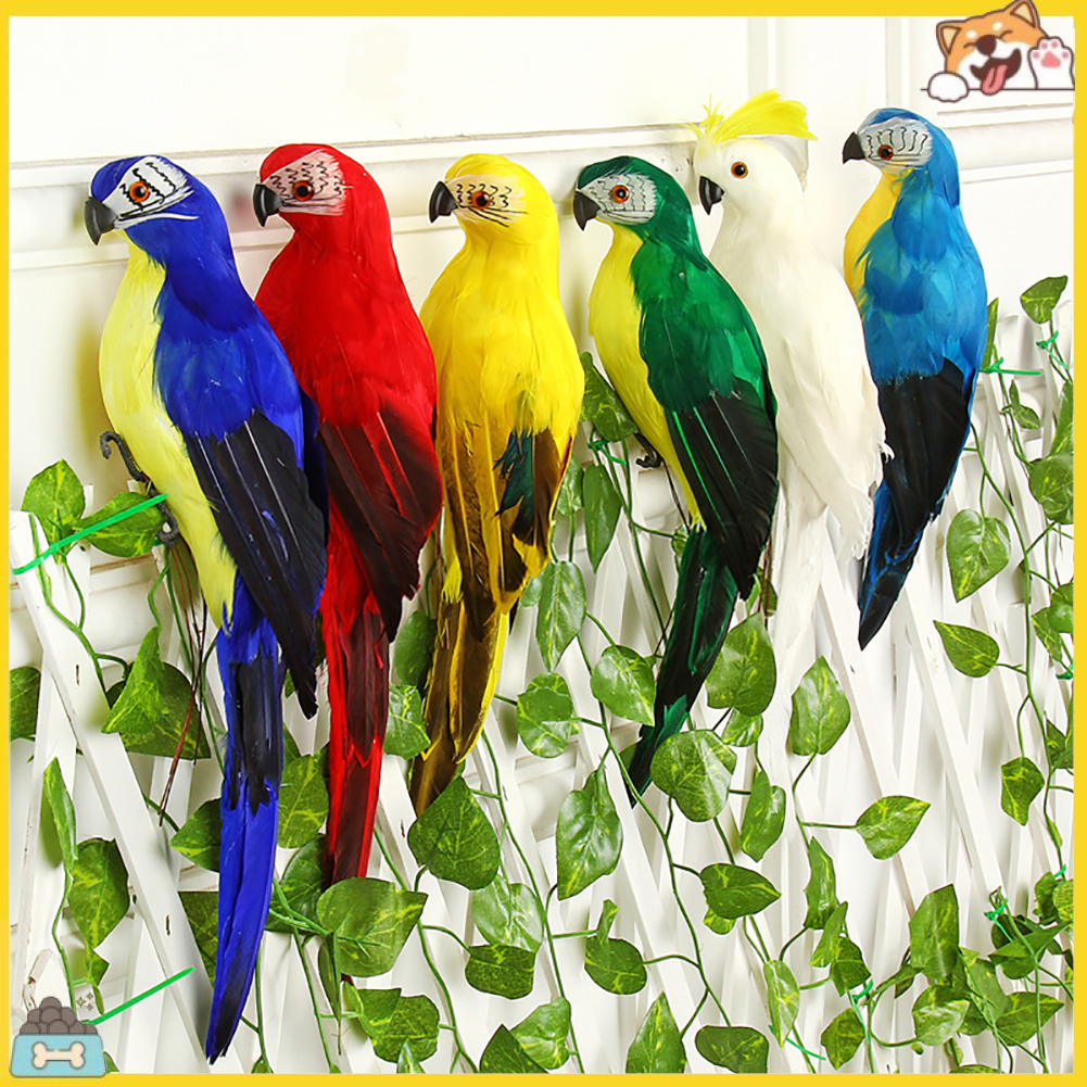 Vẹt nhân tạo kích cỡ 25/35cm trang trí