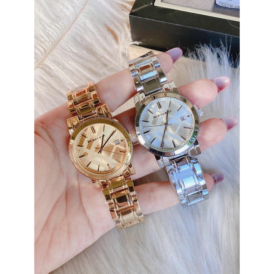 Đồng hồ nữ Bubery dây kim loại không gỉ, hàng full box, thẻ bảo hành 12 tháng