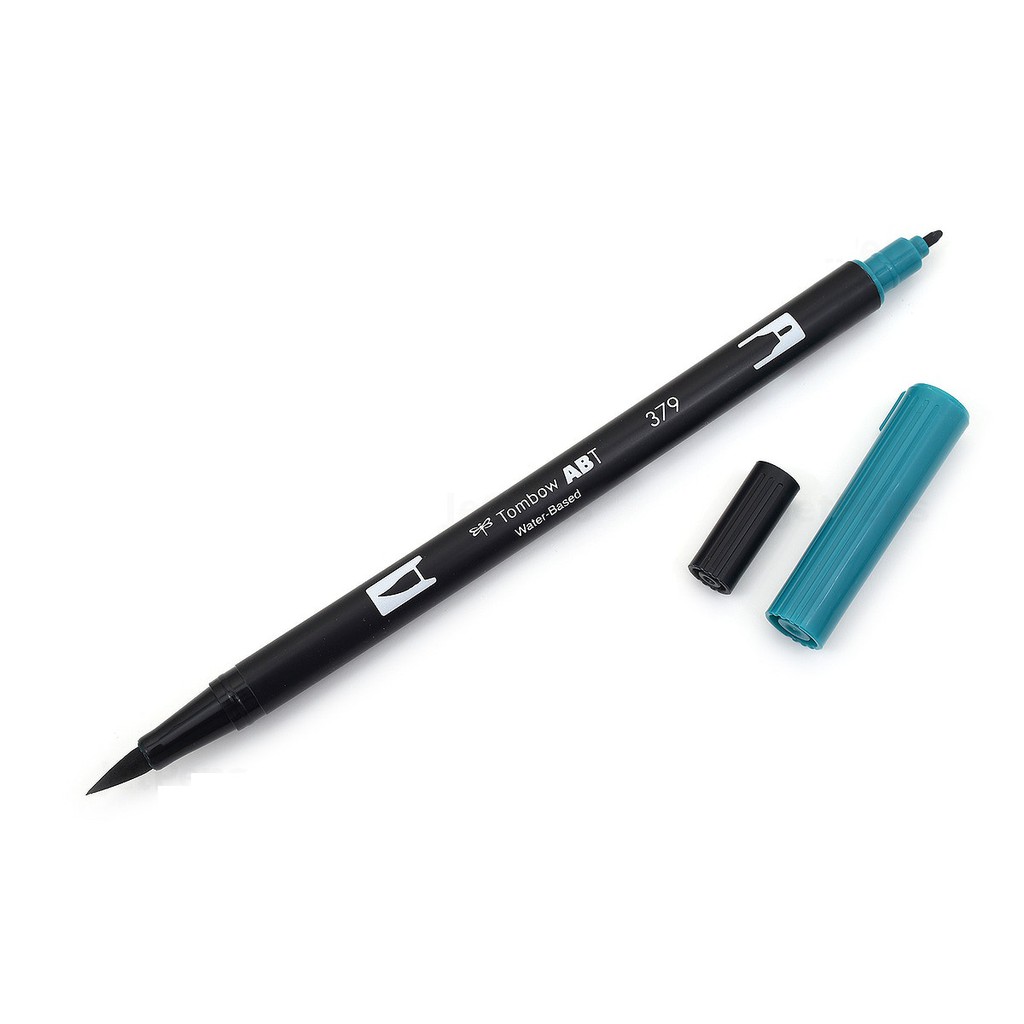 Bút lông cọ hai đầu Tombow ABT Dual Brush Pen - Brush/ Bullet - Jade Green (379)