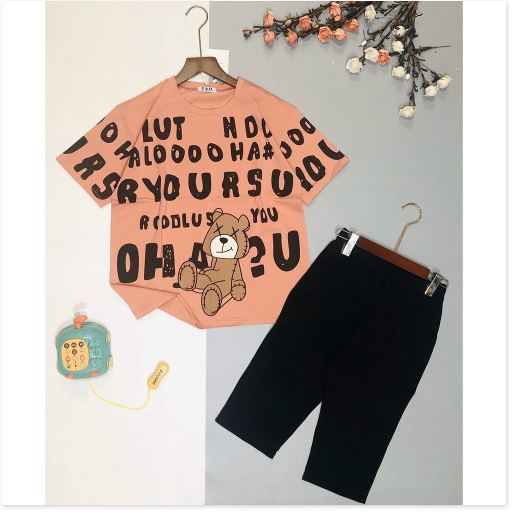 Set bộ đồ mặc nhà nữ quần lửng áo thun phong cách cho chị em THỜI TRANG KME FASHION