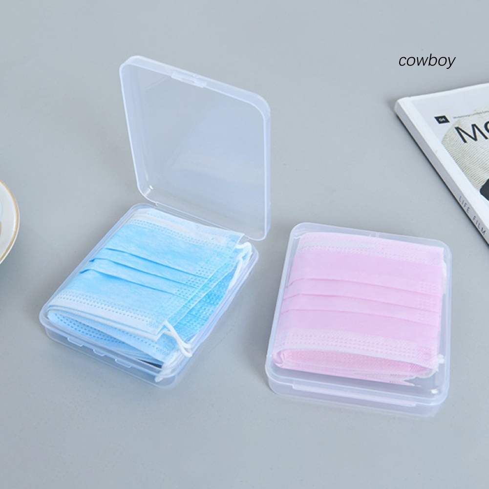 Hộp Đựng Khẩu Trang Chất Liệu PP Trong Suốt Chống Bụi Nhỏ Gọn Tiện Lợi | BigBuy360 - bigbuy360.vn