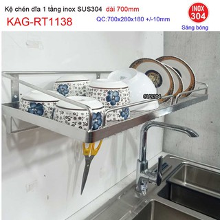 KỆ ĐỰNG CHÉN BÁT INOX ROCA KAG-RT1138