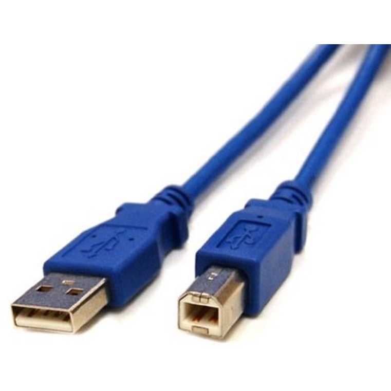 Cáp máy in 1.5M/ 3M/ 5M/ 10M cổng USB 2.0, chống nhiễu, màu xanh (Loại tốt)