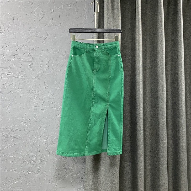 Chân váy jean Lưng Cao Thiết Kế Mới Năng Động Thời Trang