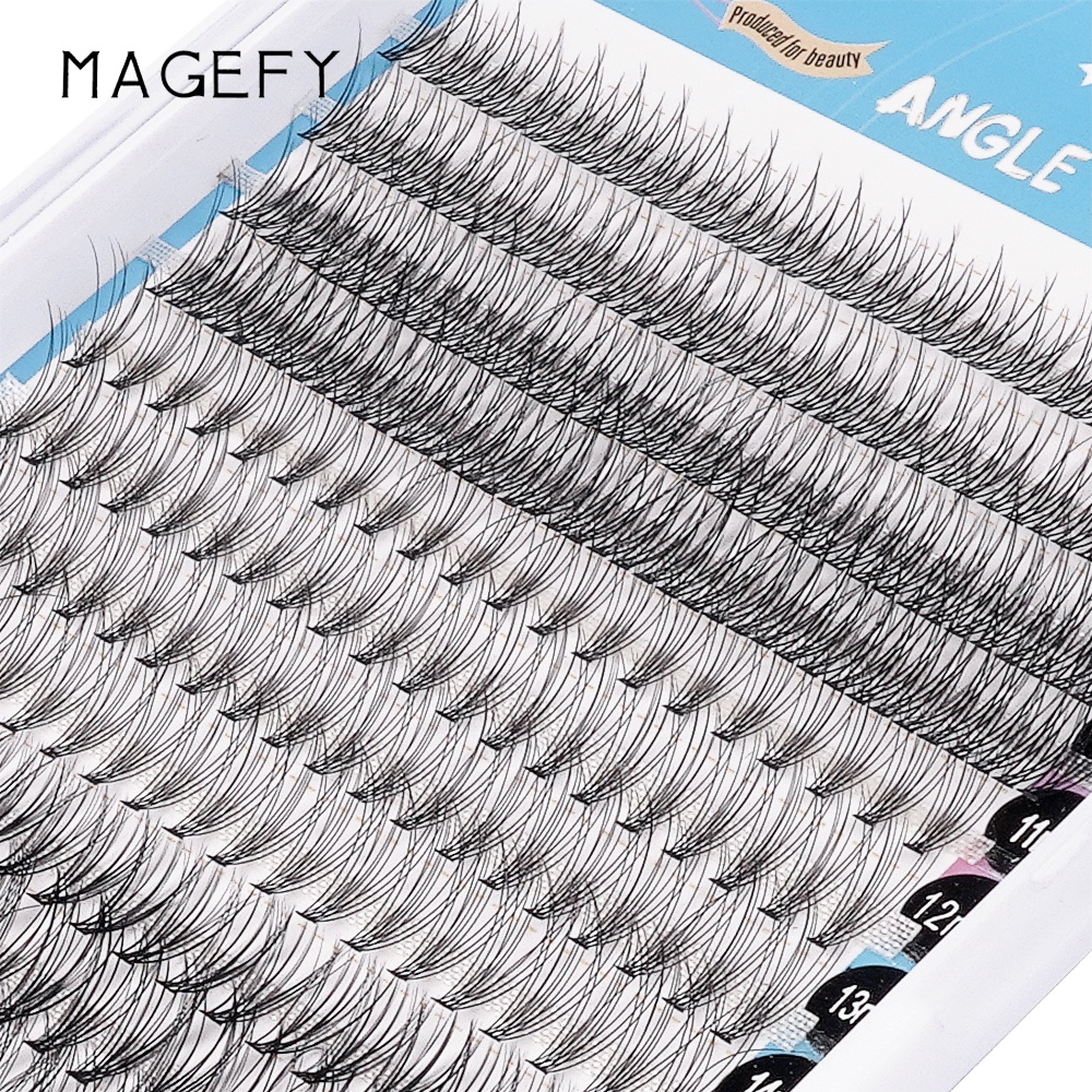 [Hàng mới về] Bộ lông mi giả MAGEFY 11-14mm màu đen 324 sợi tổng hợp kiểu dáng cong chữ c